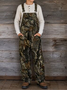 Remington Realtree Hunting Camo Cotton Bib Overalls Youth 2XL